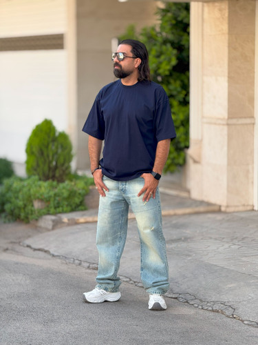 تیشرت ساده سورمه ای با کیفیت قیمت مناسب